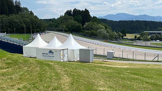 Cold Storage at Austrian Formula 1 Race –Refrigerated Containers