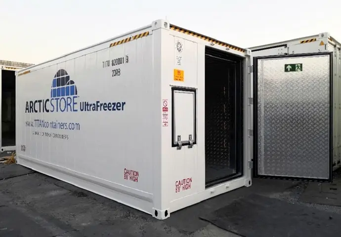 Arctic Ultrafreezer Cold Storage - Ultra Low Temperatures - Refrigerated Containers for Hire