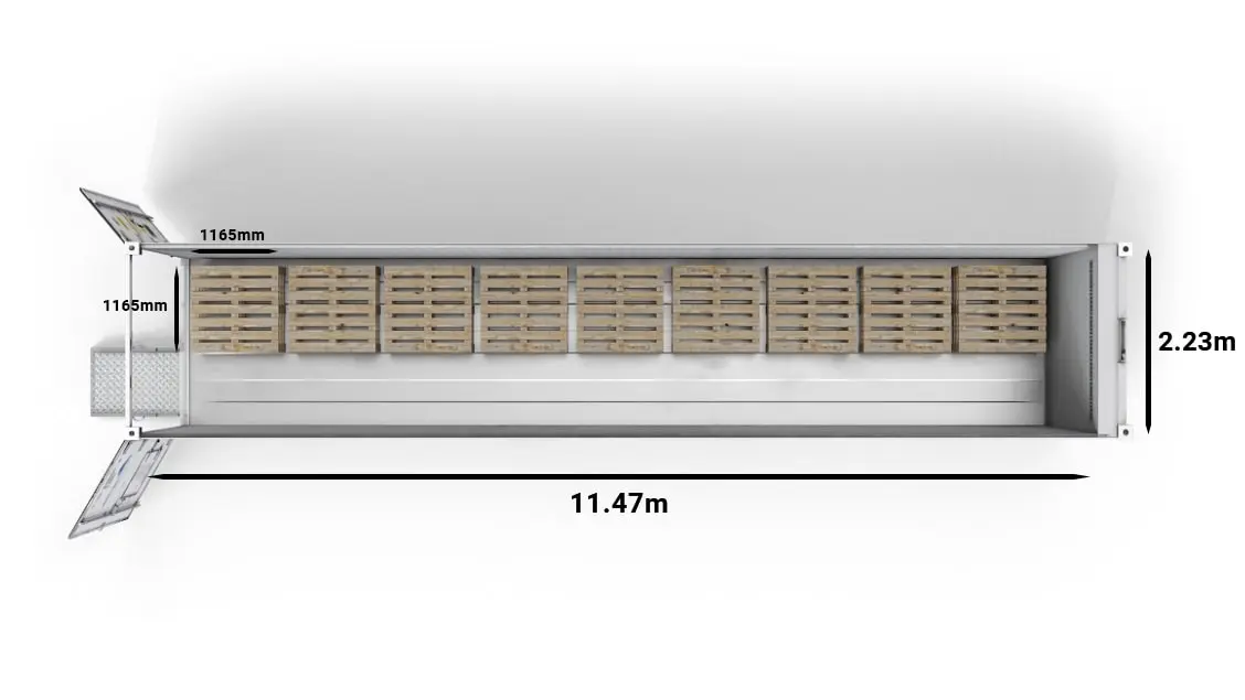 ArcticStore Horizon 40ft CHEP-Pallets