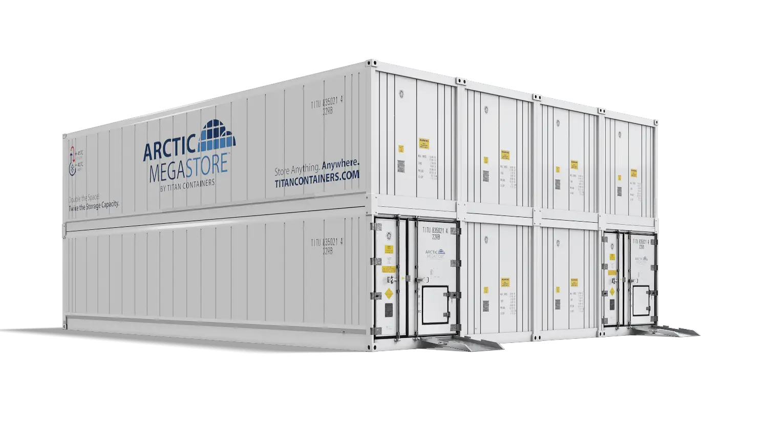 Arctic MegaStore high-capacity modular cold storage solution by Titan Containers