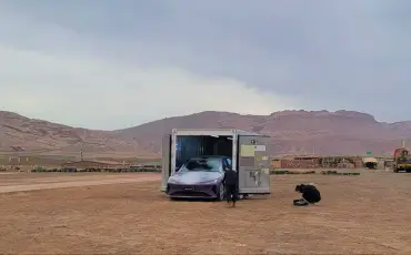 Chery Automobile EV battery testing with a TITAN ArcticStore in Turpan, China