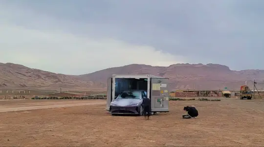 Chery Automobile EV battery testing with a TITAN ArcticStore in Turpan, China